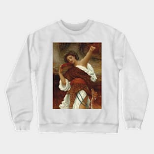 Bacchante by Frederic Leighton Crewneck Sweatshirt